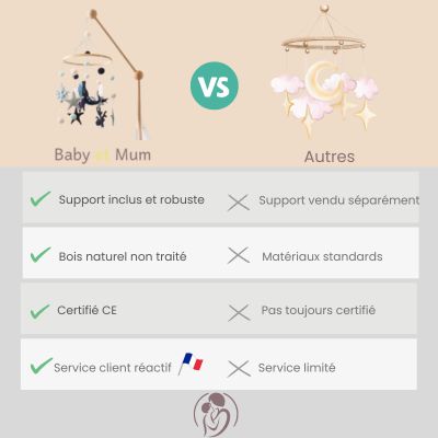 MOBILE BEBE POUR LIT - BALEINE