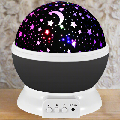 lampe-projecteur-étoiles-gris