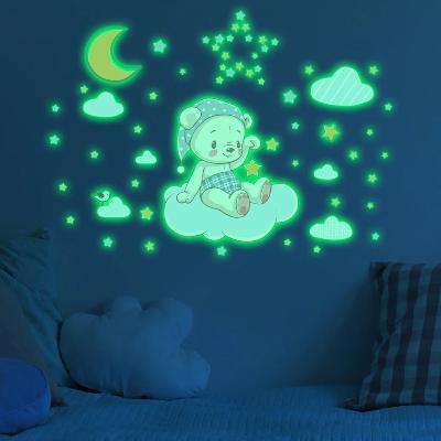 stickers-chambre-bébé-ours-nuit