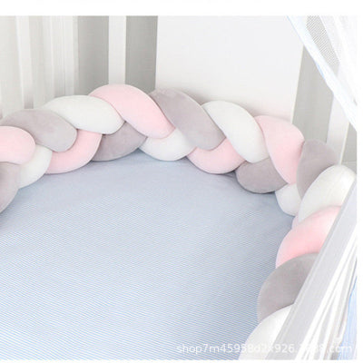 tour-de-lit-tressé-1m-rose-gris-blanc