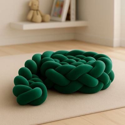 Tresse de lit Vert Émeraude