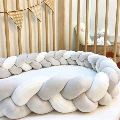 tresse-de-lit-bebe-1-mètre-gris-blanc