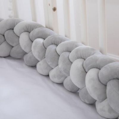 tresse-de-lit-bébé-3m-gris-premium-qualité