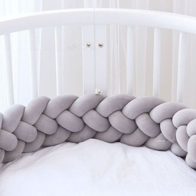 tresse-de-lit-bebe-4m-gris-premium-qualité