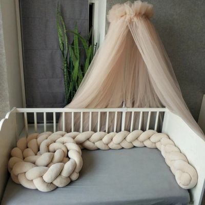 tresse-de-lit-bebe-beige-coton hypoallergenique