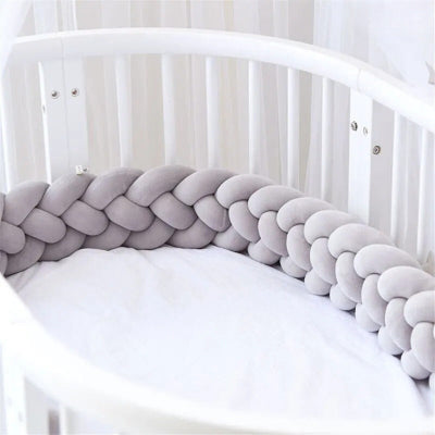tresse-de-lit-bebe-gris-coton-premiums