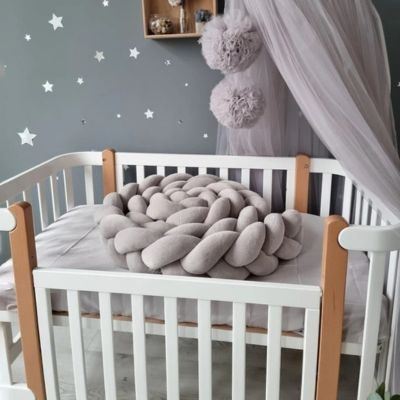 TRESSE DE LIT BEBE - GRISE - Baby et Mum