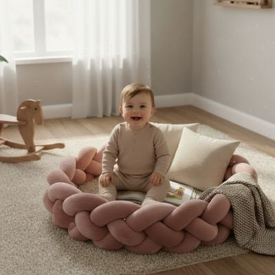 Tresse de lit 4 brins – Vieux Rose