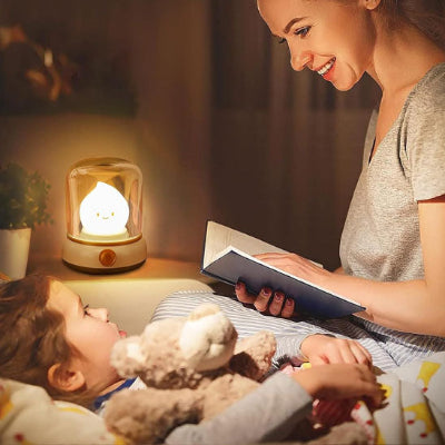 veilleuse-bébé-lampe-bougie