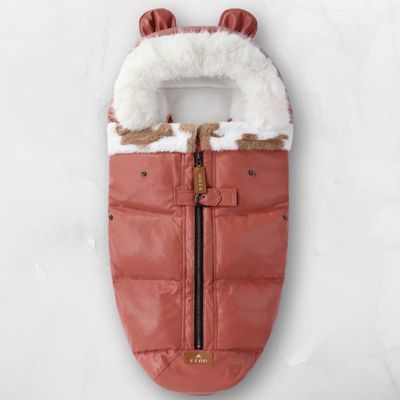 Chancelière bébé rose pour poussette – cocon chaud et doux signé NordikBear™