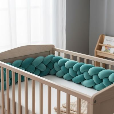 Tresse_de_lit_bleu_canard_Baby_Mum_pour_lit