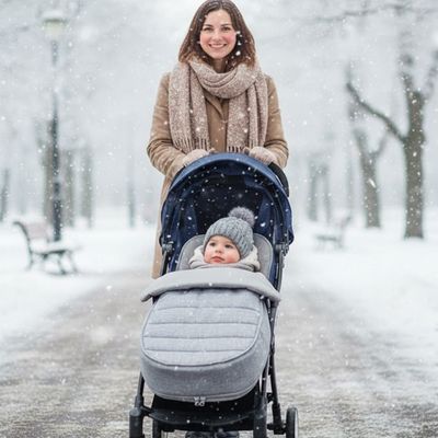 Chancelière Poussette CosyTrip™ | Hiver – Chaleur et Confort