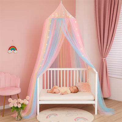 ciel de lit arc en ciel decoration douce et feerique