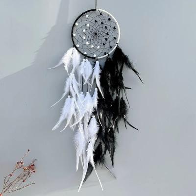 décoration-murale-originale-attrape-reve-noir-et-blanc