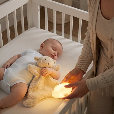 Doudou mouton apaisement de bébé