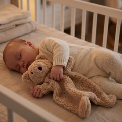 Doudou ours compagnon de sommeil bébé