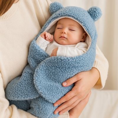nid d_ange cosy bleu doux et chaud teddyleg