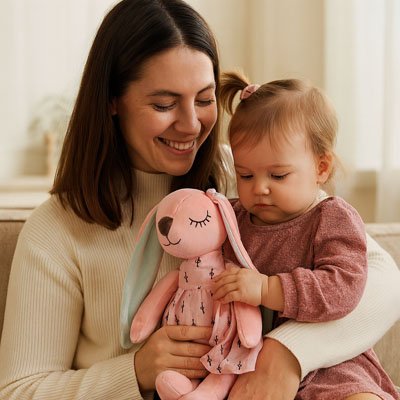 peluche lapin douce idéal doudou