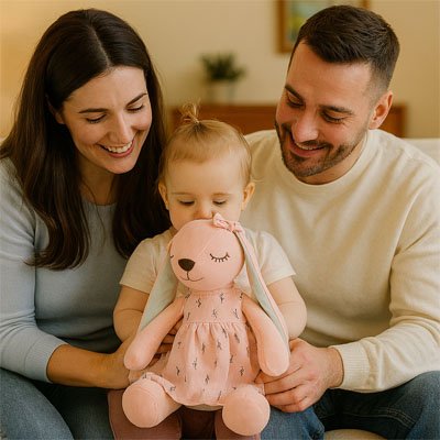 peluche lapin pour petit enfant cadeau