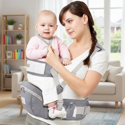 Porte bebe pratique avec rangements