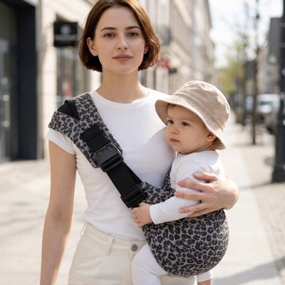Porte bebe sur la hanche pour soulager le dos