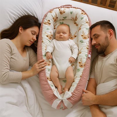 réducteur de lit bébé avec housse lavable facile à entretenir