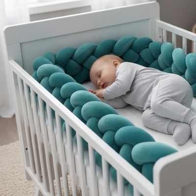 sieste_bebe_avec_tresse_de_lit_velours_bleu_canard_baby-et-mum