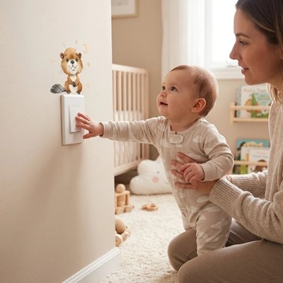 Stickers muraux enfant pour interrupteurs