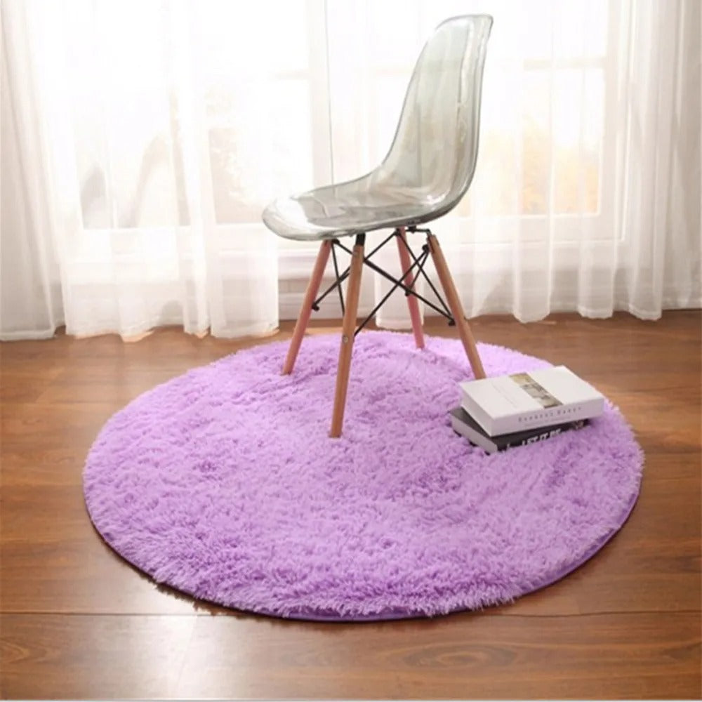 tapis-enfant-rond-violette