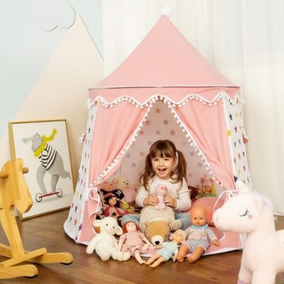 Tente tipi pour enfants + tapis + oreillers + pendentifs en plumes - rose rétro - Jeux - Jouets Tente tipi pour enfants + tapis + oreillers + pendentifs en plumes - rose rétro - Jeux - Jouets