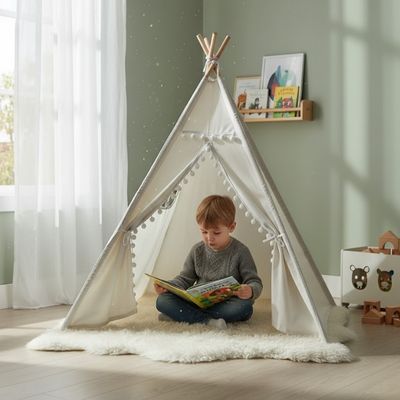 tipi-enfant-blanc-pour-jouer-en-autonomie-baby-et-mum