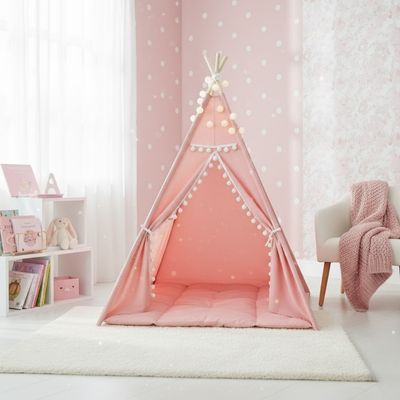 tipi-enfant-rose-jolie-decoration-de-chambre-baby-et-mum