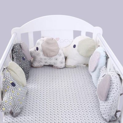 tour de lit bebe elephants adorable cadeau de naissance
