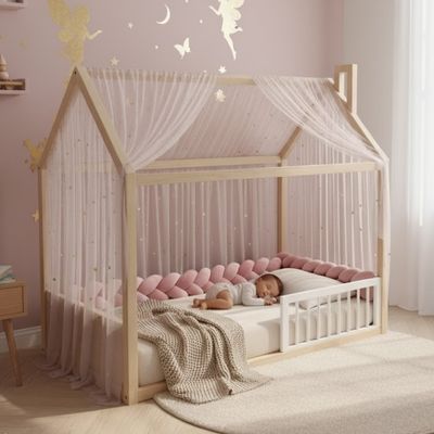 tresse-de-lit-bebe-fille-rose-poudré