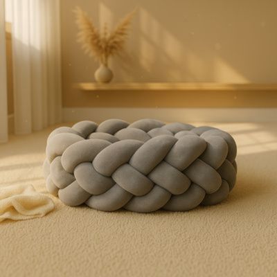 tresse-de-lit-bebe-gris-premium-en-coton