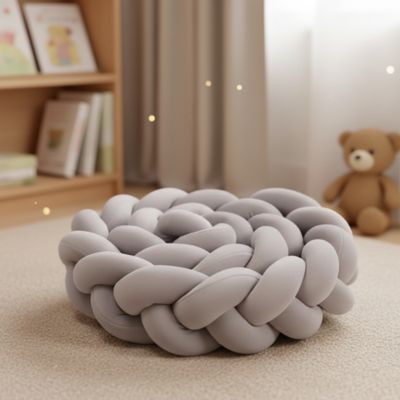 tresse-de-lit-bebe-grise-coton