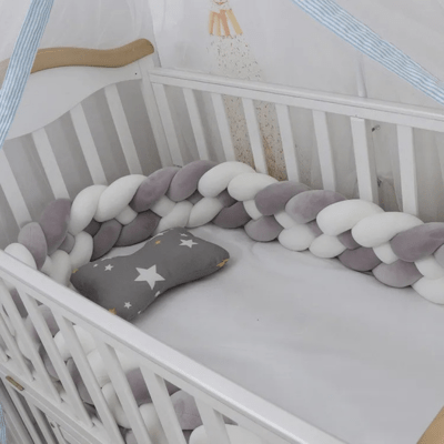 Tresse de Lit - Gris Blanc - Baby et Mum