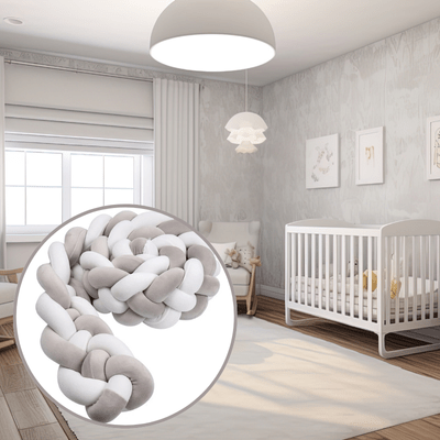 Tresse de Lit - Gris Blanc - Baby et Mum