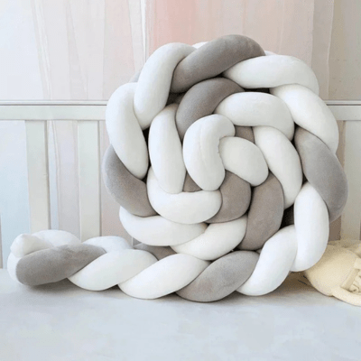 Tresse de Lit - Gris Blanc - Baby et Mum