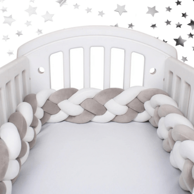Tresse de Lit - Gris Blanc - Baby et Mum