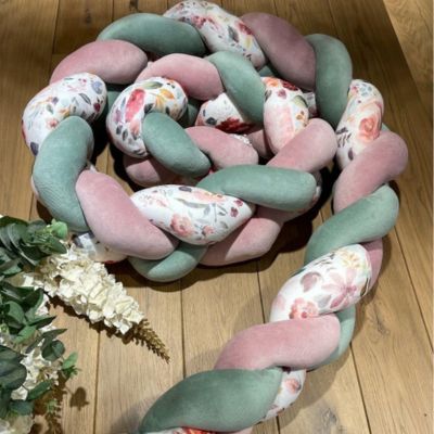 tresse-de-lit-oekotex-fillette-motif-floral