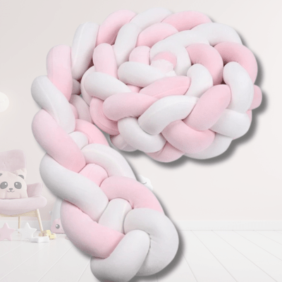 Tresse de Lit - Rose Blanc - Baby et Mum