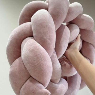 tresse-de-lit-vieux-rose-coton-fait-main-oeko-tex