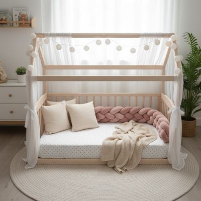 Tresse de lit 4 brins – Vieux Rose