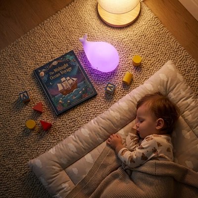 Veilleuse baleine rassurante la nuit