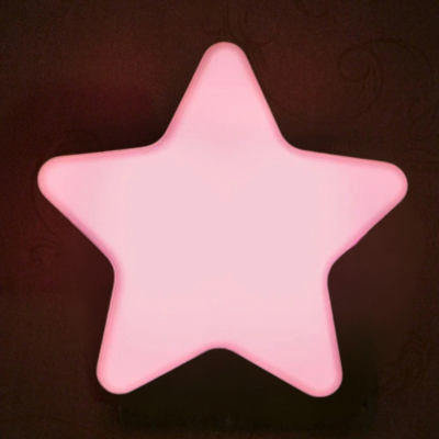 veilleuse-murale-bébé-rose-étoile
