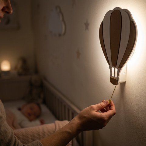 Veilleuse murale montgolfière design mixte