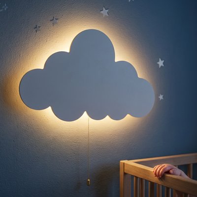 Veilleuse murale nuage idée cadeau de naissance