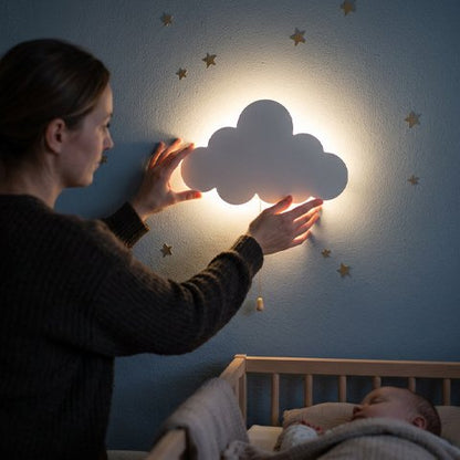 Veilleuse murale nuage lumière tamisée